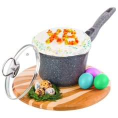 Форма для кулича - ковш 1,5 л 36,5х18х17 см Elan Gallery Мрамор с носиком и съемной ручкой