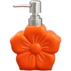 Диспенсер 400 мл 12х5,5х16 см Elan Gallery Цветок оранжевый
