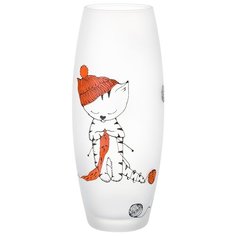 Ваза 11х11х26 см Elan Gallery Кот с клубком бочонок