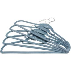 Вешалки-плечики 5 шт. 40,5х0,4х22,5 см EL Casa Серый с перекладиной