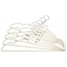 Вешалки-плечики 5 шт 41х2,2х22 см EL Casa Сердце молочный