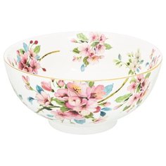 Салатник "Яблоневый цвет на белом" NEW BONE CHINA, 15х15х7 см 700 мл Elan Gallery