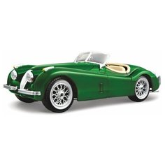 Bburago Машинка металлическая Jaguar XK 120 Roadster (1951), 1:24, зеленая