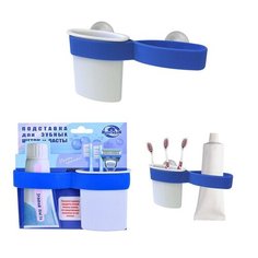 Подставка для зубных щеток и пасты (на присосках) МультиДом