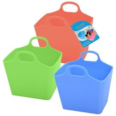 Мини-корзина д/мелочей 11*8,5*11 см 3 цв (75.106) МультиДом