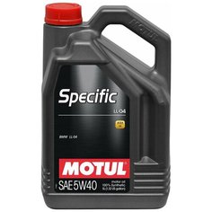 Синтетическое моторное масло Motul Specific LL-04 5W40, 5 л