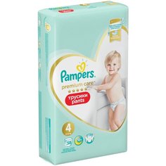Pampers Premium Care трусики 4 (9-15 кг), 58 шт.
