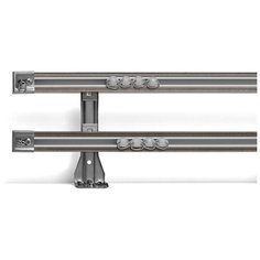 Карниз профильный алюминиевый двухрядный 200см Arttex