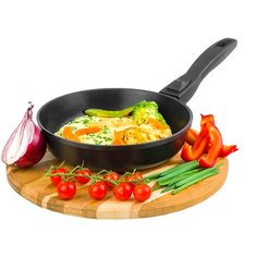 Сковорода глубокая 20 см Elan Gallery Гармония вкуса Черный Оникс без крышки съёмная ручка