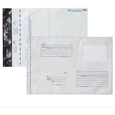 Конверт-пакеты ПОЛИЭТИЛЕН В4 (250х353 мм) до 300 листов, отрывная лента, "Куда-Кому", КОМПЛЕКТ 50 шт., BRAUBERG, 112196