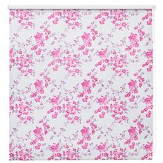 Рулонные шторы BLACKOUT / БЛЭКАУТ 160 см х 160 см Сиреневый Акварельные цветы DECOFEST