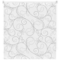 Рулонные шторы BLACKOUT / БЛЭКАУТ 55 см х 160 см Белый Лаура DECOFEST