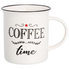Кружка 310 мл 10,7*7,5*9 см "COFFEE TIME" NEW BONE CHINA Elan Gallery