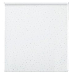 Рулонные шторы BLACKOUT / БЛЭКАУТ 160 см х 160 см Голубой Горошек DECOFEST