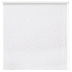 Рулонные шторы BLACKOUT / БЛЭКАУТ 120 см х 160 см Розовый Горошек DECOFEST