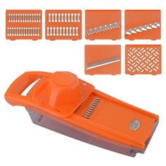 Терка с 6 насадками. держателем и контейнером NEW МультиДом