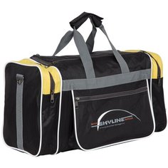 Спортивная сумка 6009/6 черно-желтая Polar