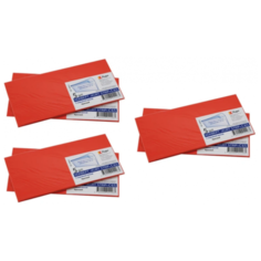 Конверты С65 (114х229 мм) КРАСНЫЕ, отрывная лента, 120 г/м2, КОМПЛЕКТ 5 шт., европодвес, 206А.5 (6 штук) 124180-6 Курт