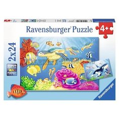 Ravensburger Пазл "На глубине моря" 2х24 шт 07815