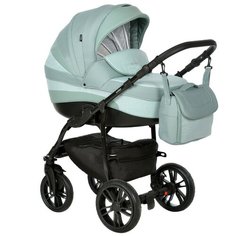 Коляска универсальная 3 в 1 Indigo INDIGO+F (03), шалфей