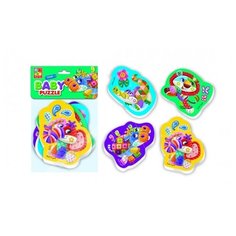 Пазлы мягкие Baby Puzzle "Чудо зоопарк" 4 картинки, 12 эл. Vladi Toys