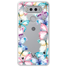 Силиконовый чехол Рамка из бабочек на LG V20 Case Place