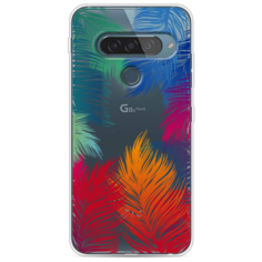 Силиконовый чехол Рамка из перьев на LG G8s ThinQ Case Place