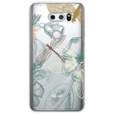 Силиконовый чехол Тени стрекоз на LG V35 ThinQ Case Place