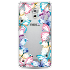 Силиконовый чехол Рамка из бабочек на Meizu Pro 6 Plus Case Place