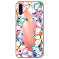 Силиконовый чехол Рамка из бабочек на Meizu 16Xs Case Place