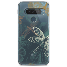 Силиконовый чехол Тени стрекоз на LG G8s ThinQ Case Place