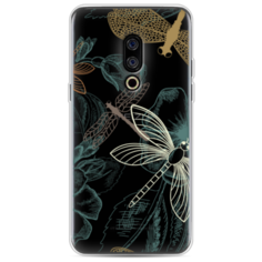 Силиконовый чехол Тени стрекоз на Meizu 15 Case Place
