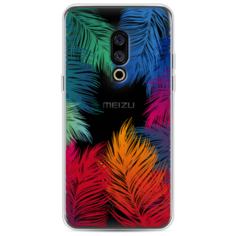 Силиконовый чехол Рамка из перьев на Meizu 15 Case Place