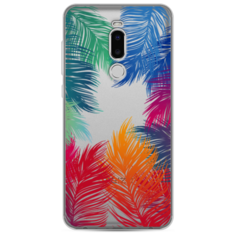 Силиконовый чехол Рамка из перьев на Meizu Note 8 Case Place