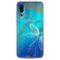 Силиконовый чехол Тени стрекоз на Meizu 16S Case Place