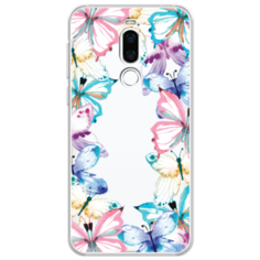 Силиконовый чехол Рамка из бабочек на Meizu X8 Case Place