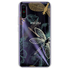 Силиконовый чехол Тени стрекоз на Meizu 16T Case Place