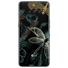 Силиконовый чехол Тени стрекоз на LG V50 ThinQ Case Place