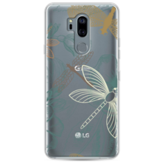 Силиконовый чехол Тени стрекоз на LG G7 ThinQ Case Place
