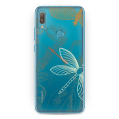 Силиконовый чехол Тени стрекоз на Huawei Y6 2019 Case Place