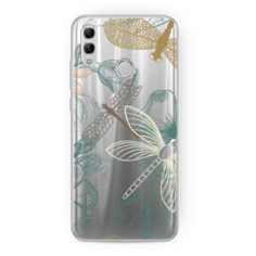 Силиконовый чехол Тени стрекоз на Huawei Honor 10 Lite Case Place