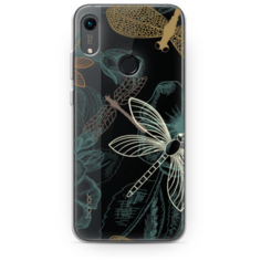Силиконовый чехол Тени стрекоз на Huawei Honor 8A (8A Pro) Case Place