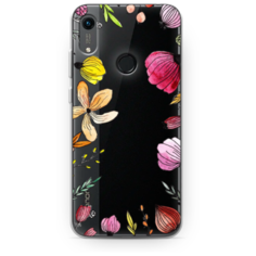 Силиконовый чехол Цветочная рамка на Huawei Honor 8A (8A Pro) Case Place