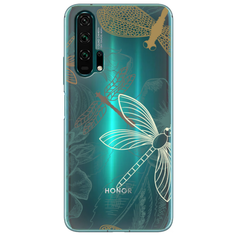 Силиконовый чехол Тени стрекоз на Huawei Honor 20 Pro Case Place