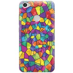 GOSSO Ультратонкий силиконовый чехол-накладка для Xiaomi Redmi Note 5A Prime с принтом "Яркая мозаика"