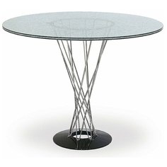 Стол Cyclone Ice (70), стекло/черный