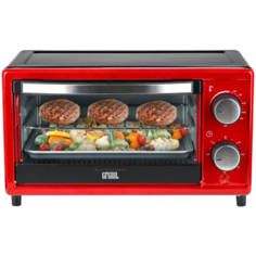 Мини-печь GFGRIL GFO-09, 9л , 1000 Вт, температура до 250°С, 2 ТЭНа, таймер на 60 мин, противень, решетка