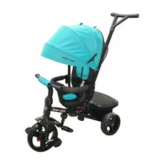 Велосипед 3кол. Rider 360, 10x8 EVA, бирюзовый Moby Kids