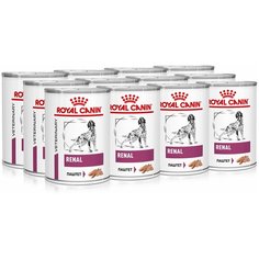 Влажный корм для собак Royal Canin Renal при заболеваниях почек 12 шт. х 410 г