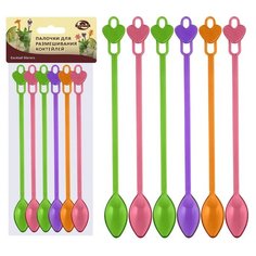 Ложка коктейльная. Набор 6шт. 20,5см NEW МультиДом